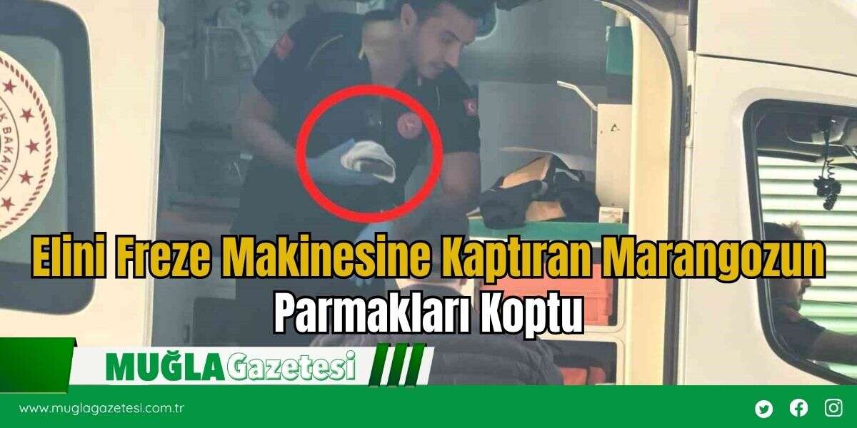 Elini Freze Makinesine Kaptıran Marangozun Parmakları Koptu