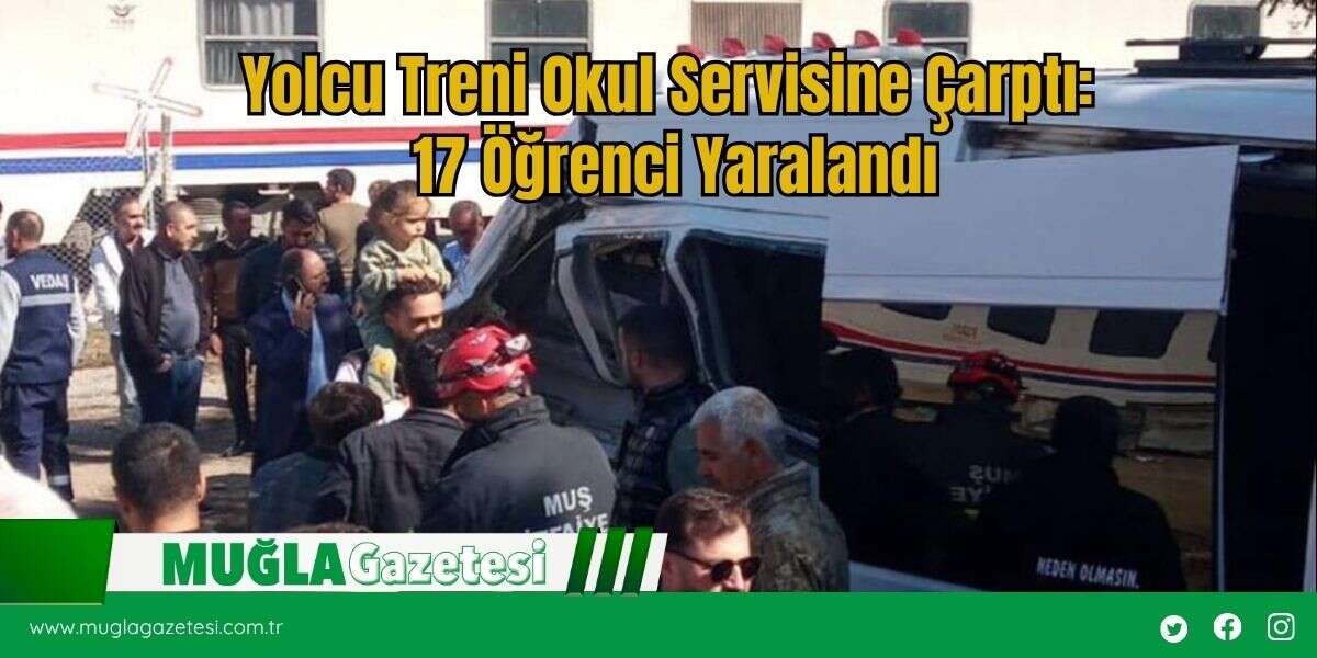 Yolcu Treni Okul Servisine Çarptı: 17 Öğrenci Yaralandı