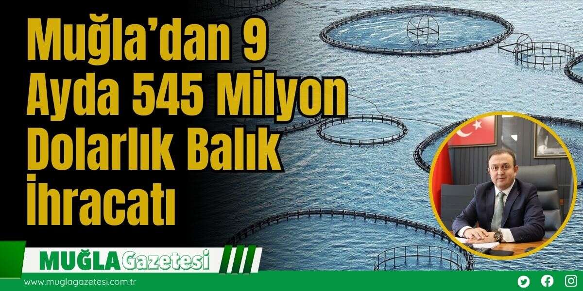Muğla’dan 9 Ayda 545 Milyon Dolarlık Balık İhracatı