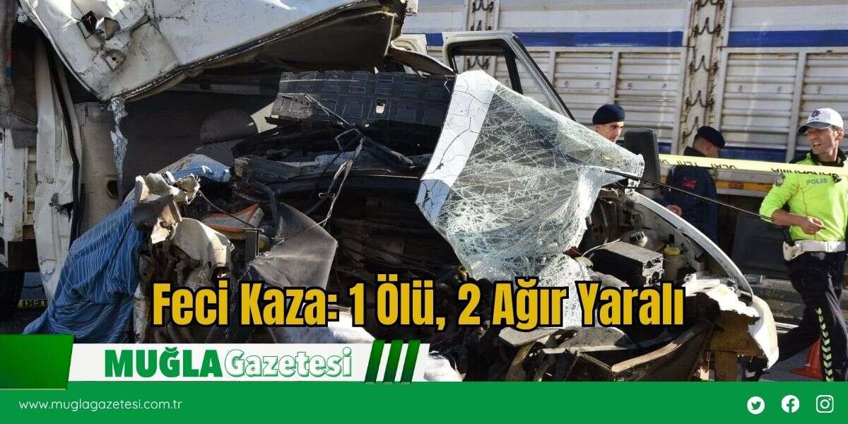 Feci Kaza: 1 Ölü, 2 Ağır Yaralı