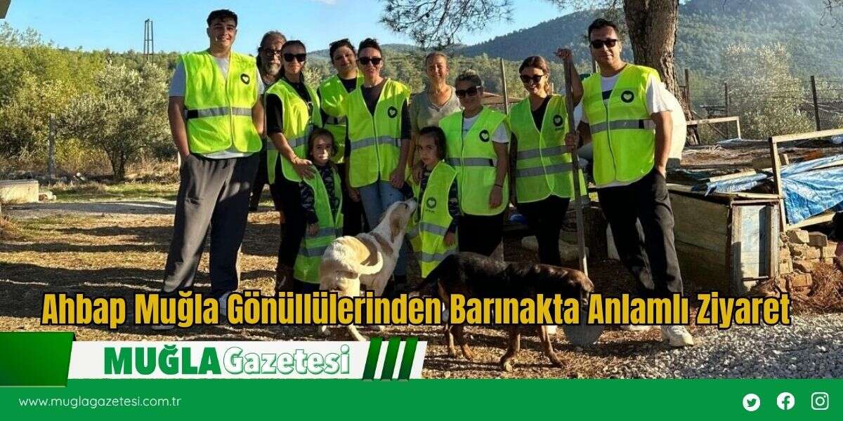 Ahbap Muğla Gönüllülerinden Barınakta Anlamlı Ziyaret