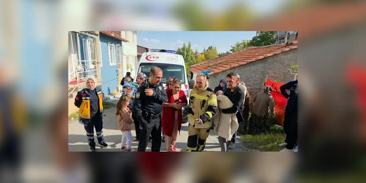 Yürekleri Ağza Getiren An: Anne Yangında Çocuklarını Böyle Kurtardı