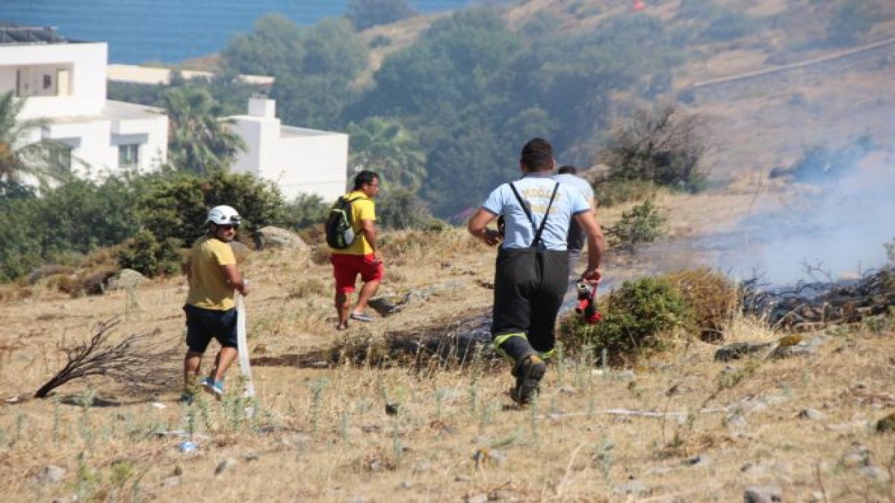 Yerleşim yerlerine 20 metre kala söndürüldü