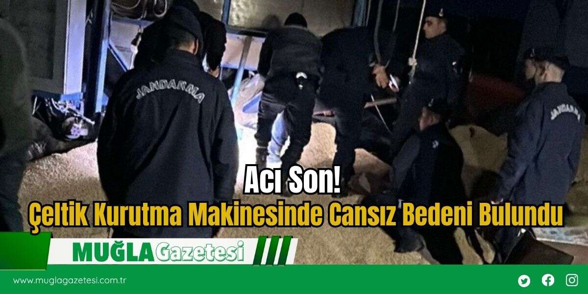 Acı Son! Çeltik Kurutma Makinesinde Cansız Bedeni Bulundu