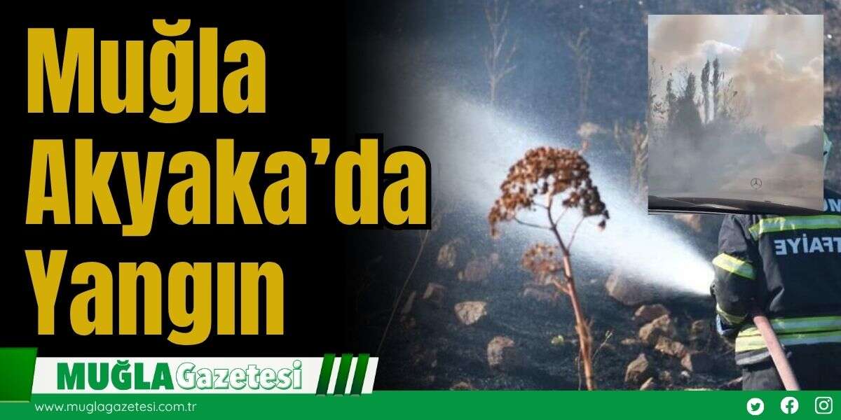 Muğla Akyaka’da Yangın