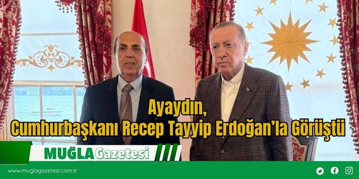 Ayaydın Cumhurbaşkanı Recep Tayyip Erdoğan’la Görüştü