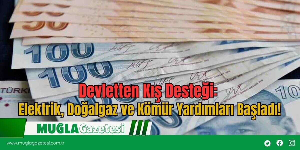 Devletten Kış Desteği: Elektrik, Doğalgaz ve Kömür Yardımları Başladı!