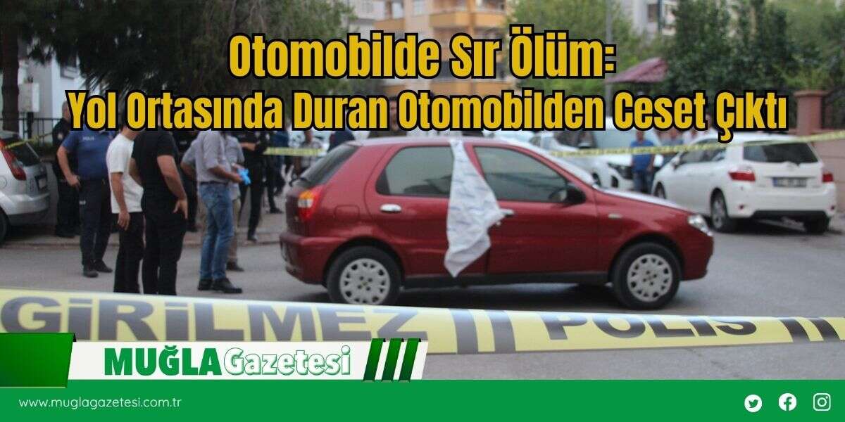 Otomobilde Sır Ölüm:  Yol Ortasında Duran Otomobilden Ceset Çıktı