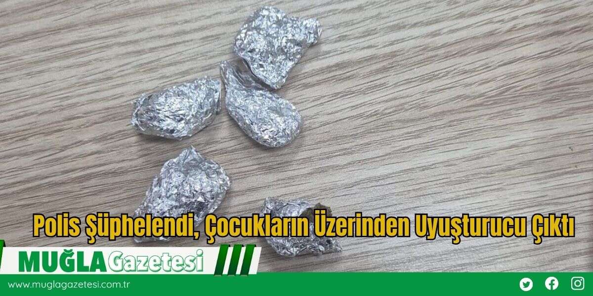 Polis Şüphelendi, Çocukların Üzerinden Uyuşturucu Çıktı