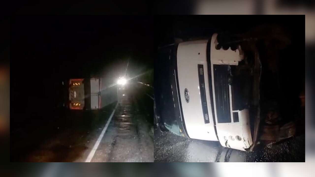 Muğla’da Yağış Sonrası Kaza: Kamyon Devrildi