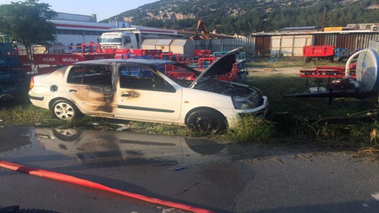 Muğla’da araç yangını