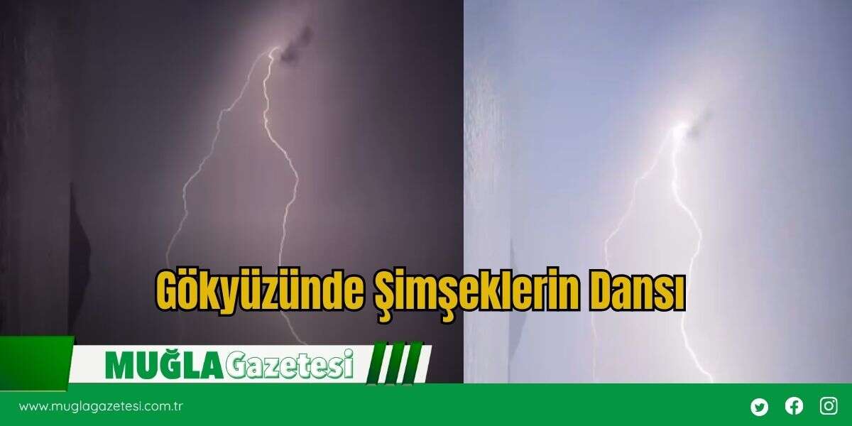 Gökyüzünde Şimşeklerin Dansı