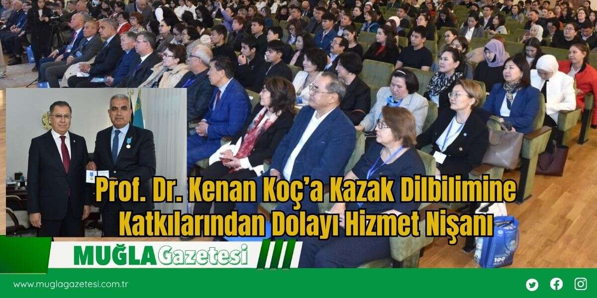 Prof. Dr. Kenan Koç’a Kazak Dilbilimine Katkılarından Dolayı Hizmet Nişanı