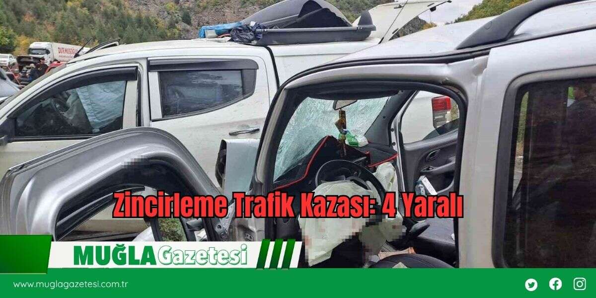 Zincirleme Trafik Kazası: 4 Yaralı