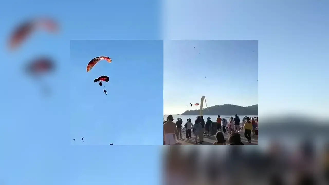 Son Dakika! Fethiye’de Yamaç Paraşütleri Havada Çarpıştı: 3 Yaralı