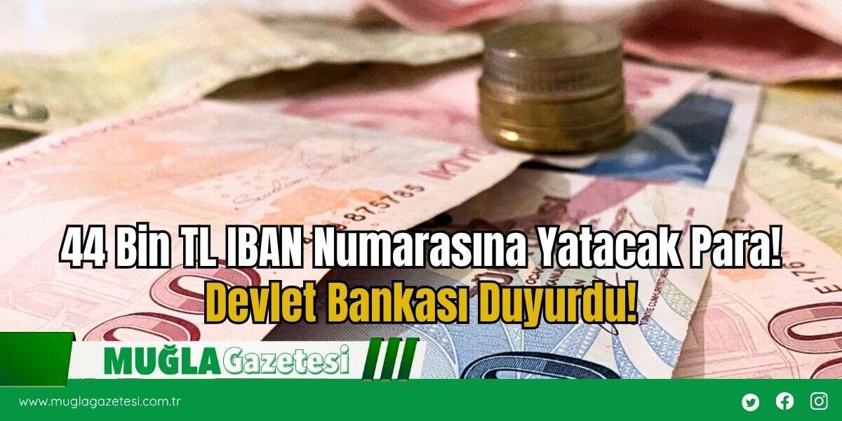 44 Bin TL IBAN Numarasına Yatacak Para! Devlet Bankası Duyurdu!
