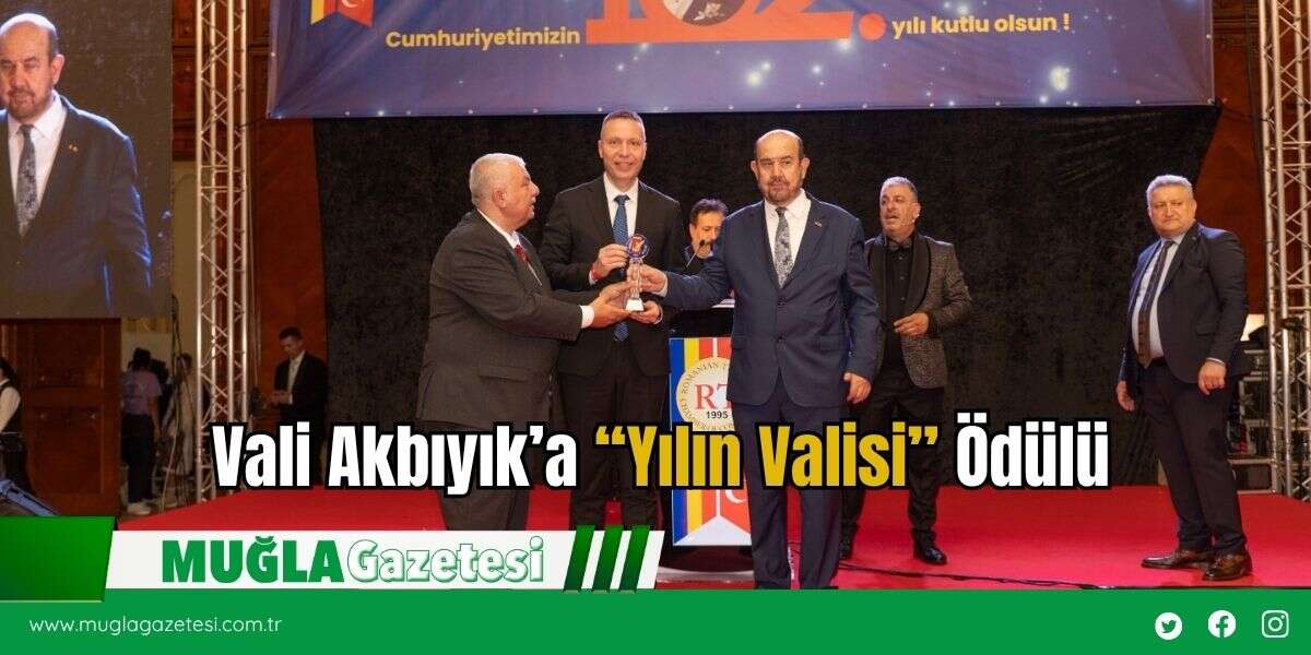 Vali Akbıyık’a “Yılın Valisi” Ödülü