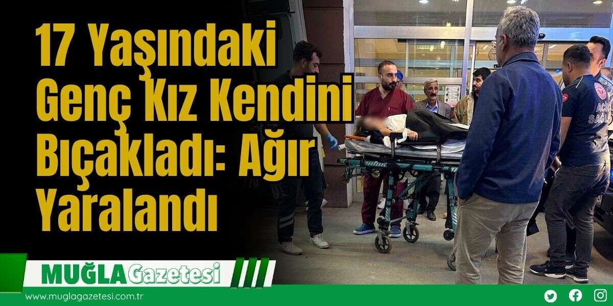 17 Yaşındaki  Genç Kız Kendini Bıçakladı: Ağır Yaralandı