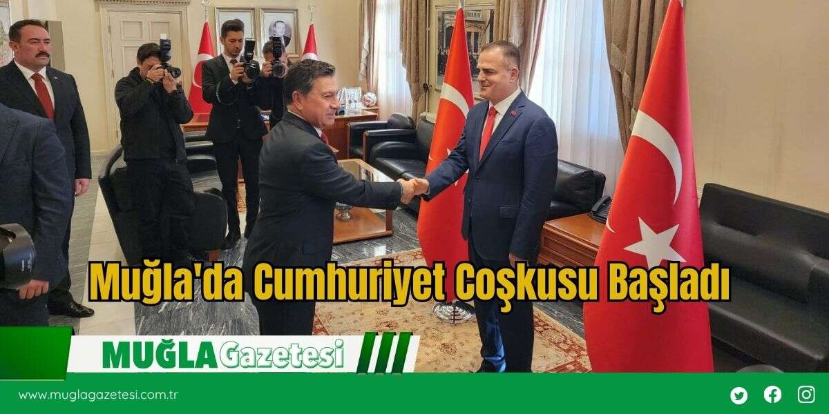 Muğla'da Cumhuriyet Coşkusu Başladı