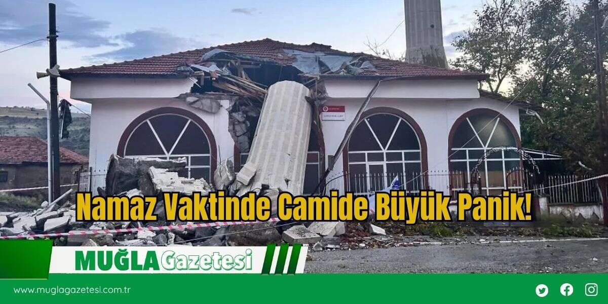Namaz Vaktinde Camide Büyük Panik!