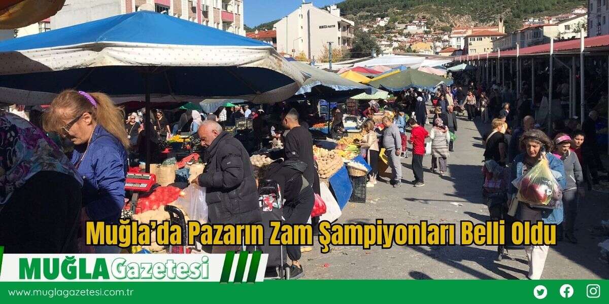 Muğla’da Pazarın Zam Şampiyonları Belli Oldu