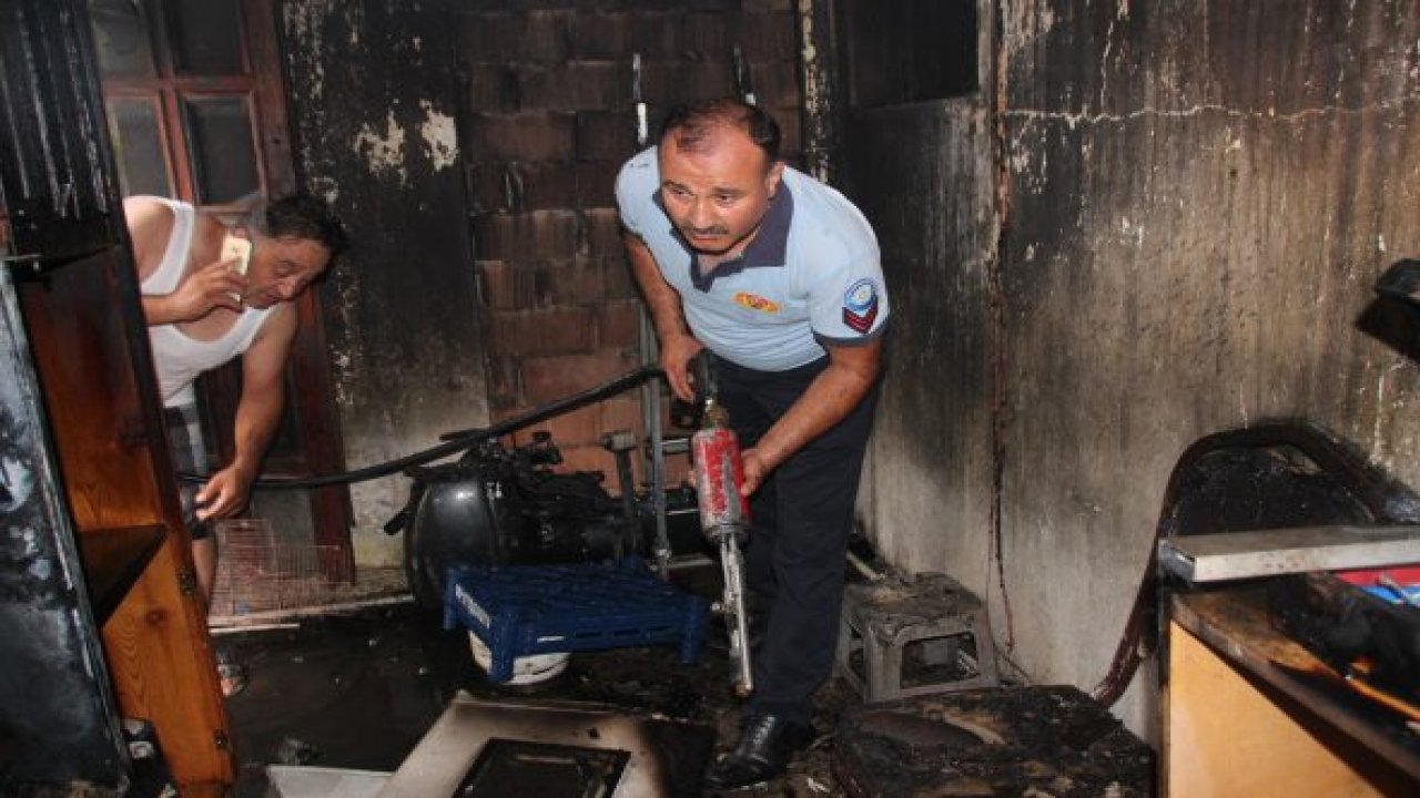 Kuluçka makinesi yangın çıkardı