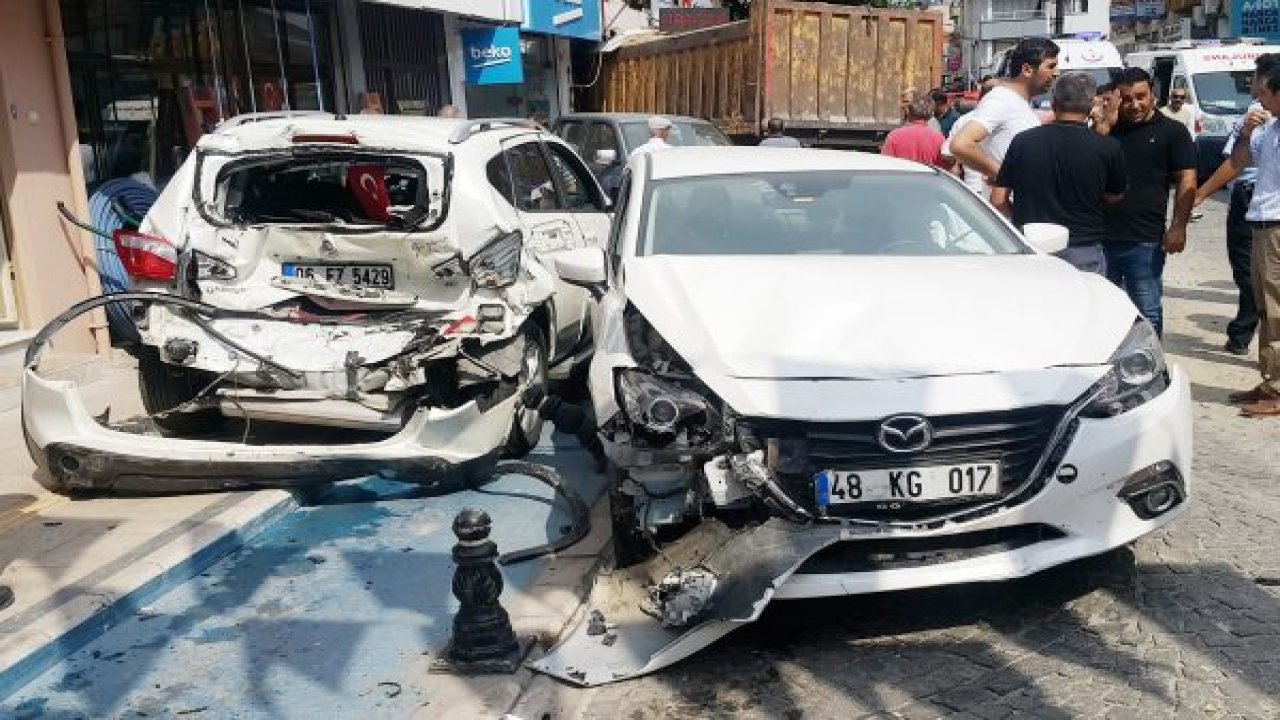 Kamyonun  freni patladı