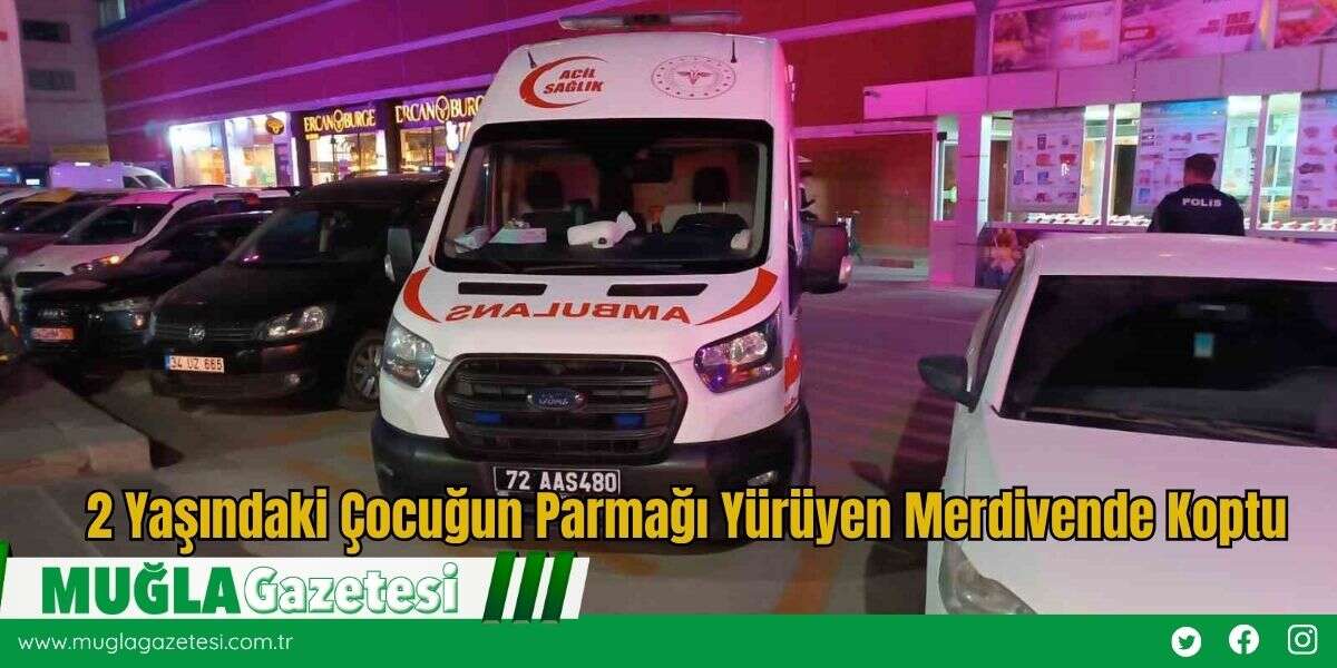 2 Yaşındaki Çocuğun Parmağı Yürüyen Merdivende Koptu