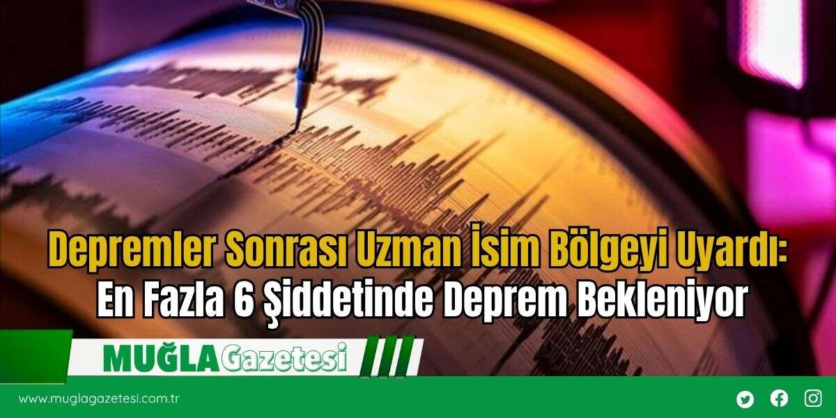 Depremler Sonrası Uzman İsim Bölgeyi Uyardı: En Fazla 6 Şiddetinde Deprem Bekleniyor
