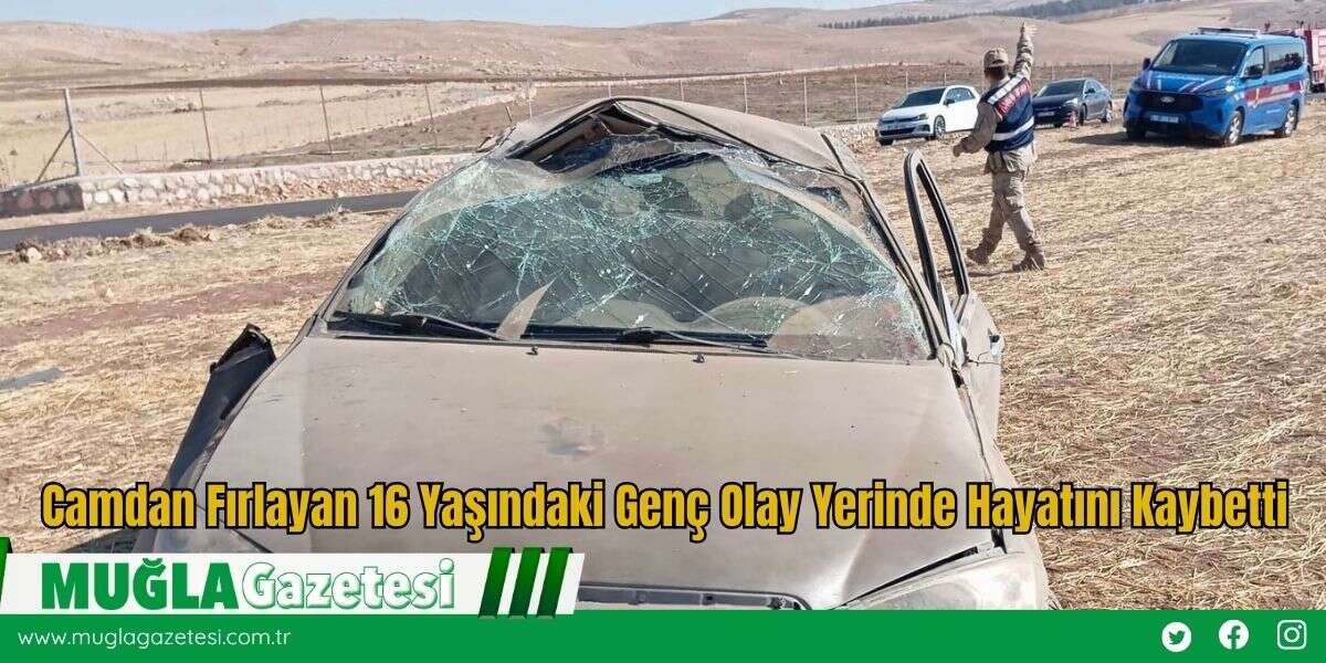 Camdan Fırlayan 16 Yaşındaki Genç Olay Yerinde Hayatını Kaybetti