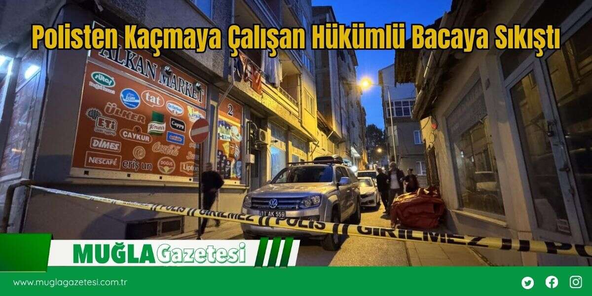 Polisten Kaçmaya Çalışan Hükümlü Bacaya Sıkıştı