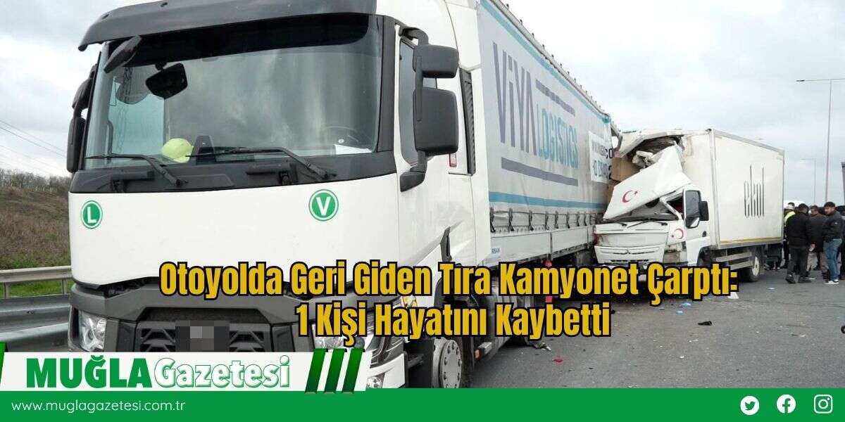 Otoyolda Geri Giden Tıra Kamyonet Çarptı: 1 Kişi Hayatını Kaybetti