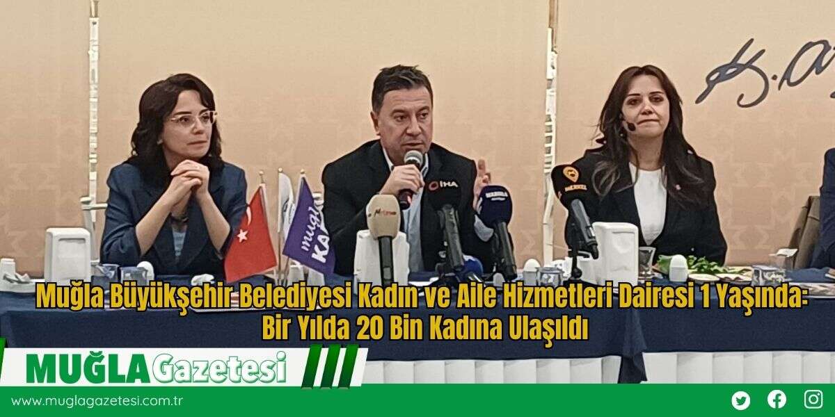 Muğla Büyükşehir Belediyesi Kadın ve Aile Hizmetleri Dairesi 1 Yaşında: Bir Yılda 20 Bin Kadına Ulaşıldı