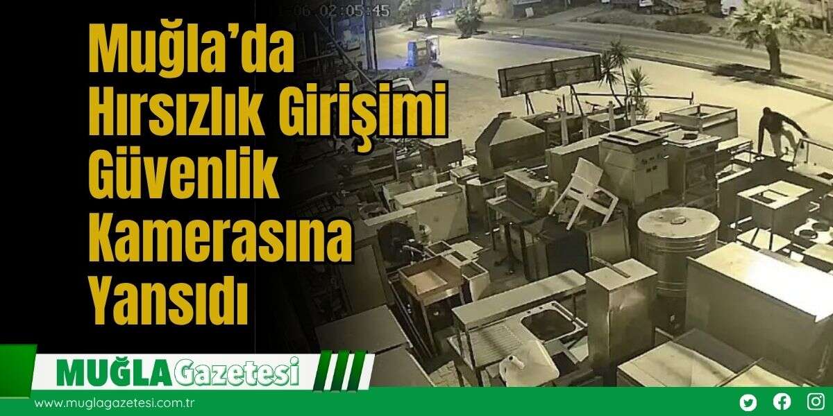 Muğla’da Hırsızlık Girişimi Güvenlik Kamerasına Yansıdı