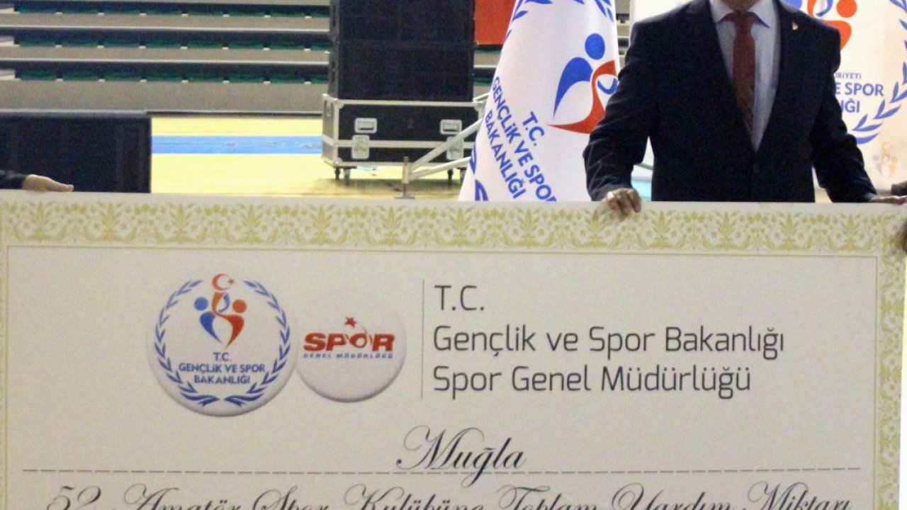 Muğla’daki amatör kulüplere 276 bin liralık can suyu