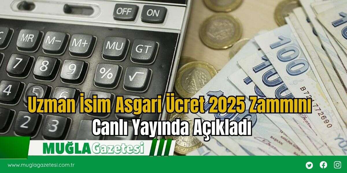 Uzman İsim Asgari Ücret 2025 Zammını Canlı Yayında Açıkladı