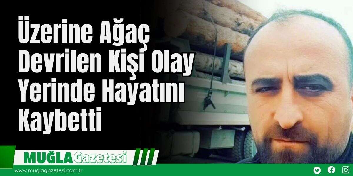 Üzerine Ağaç Devrilen Kişi Olay Yerinde Hayatını Kaybetti