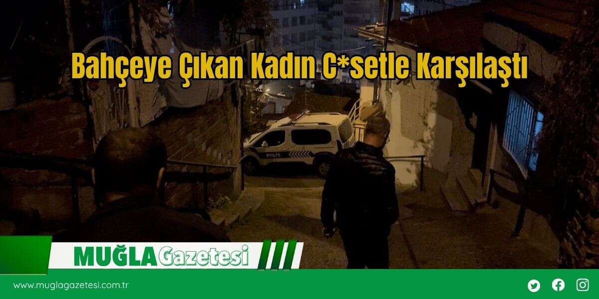 Bahçeye Çıkan Kadın C*setle Karşılaştı
