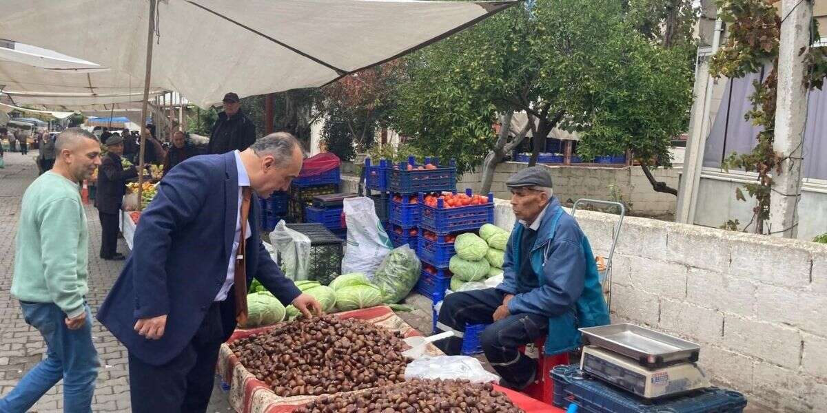 Yatağan Kaymakamı, Pazarda Vatandaşlar ve Esnafla Bir Araya Geldi