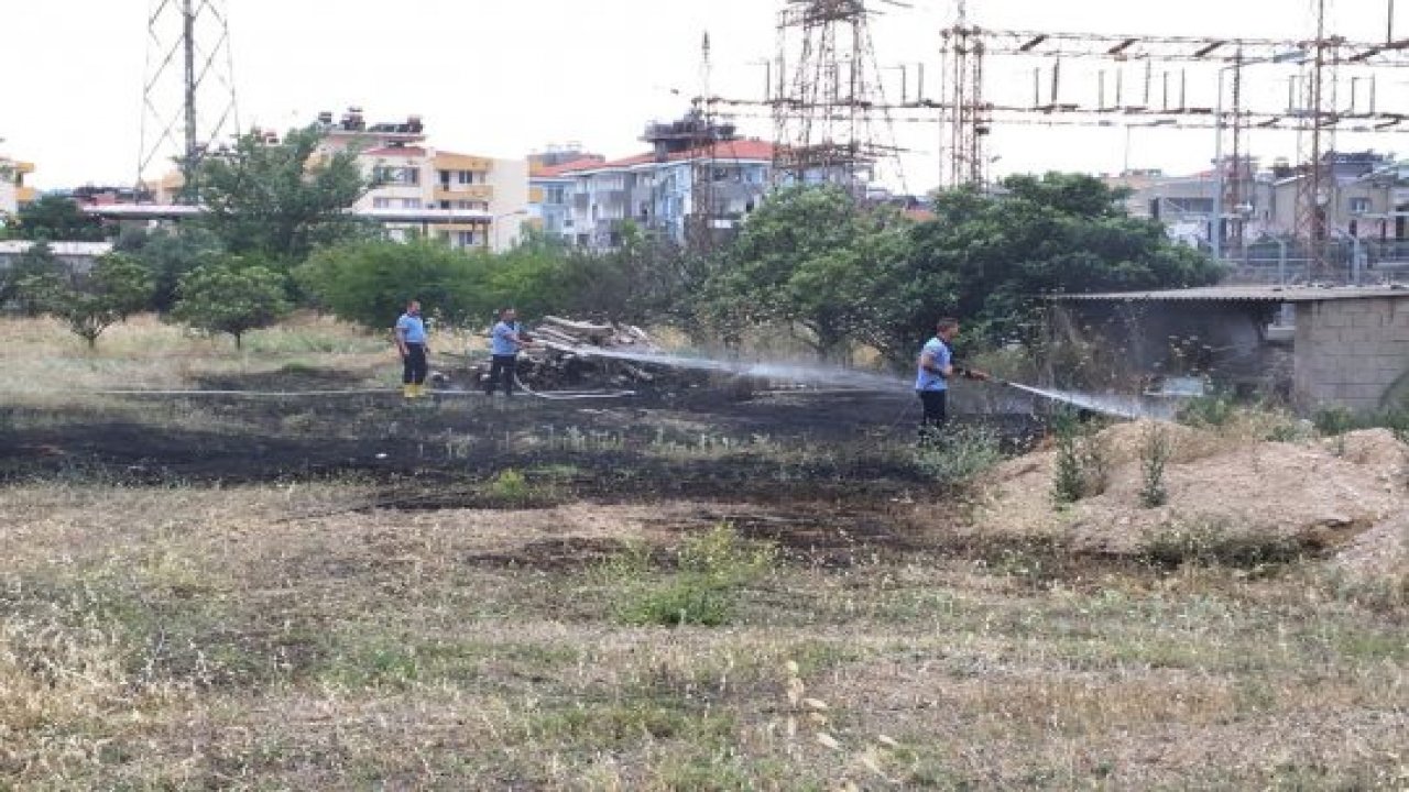 Milas’ta otluk arazide yangın