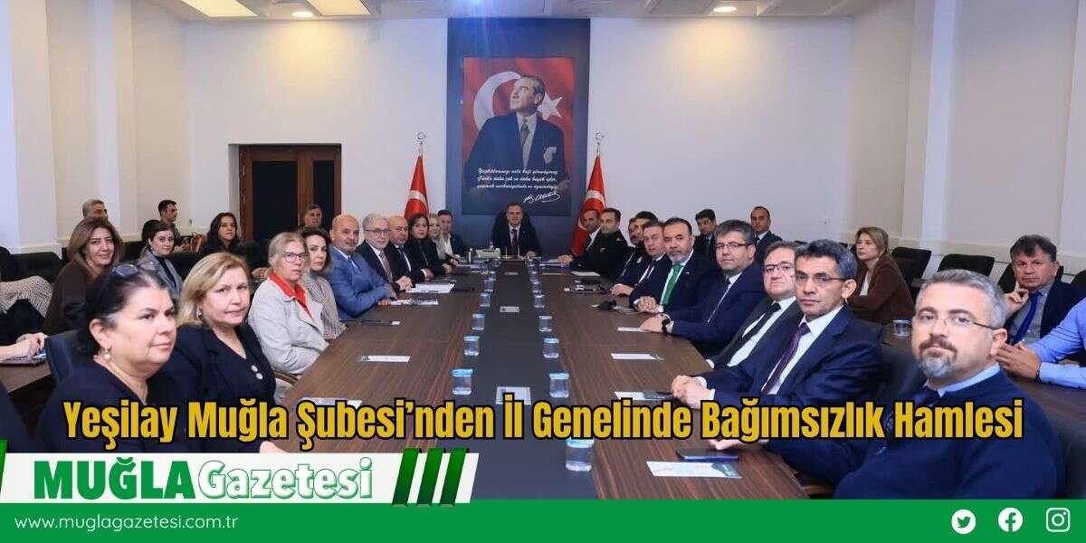 Yeşilay Muğla Şubesi’nden İl Genelinde Bağımsızlık Hamlesi