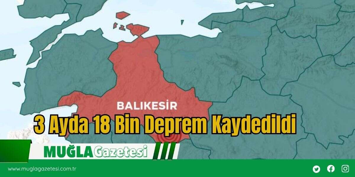 3 Ayda 18 Bin Deprem Kaydedildi