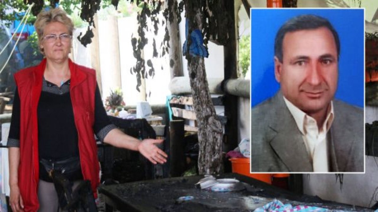 Eşini yakmak istedi