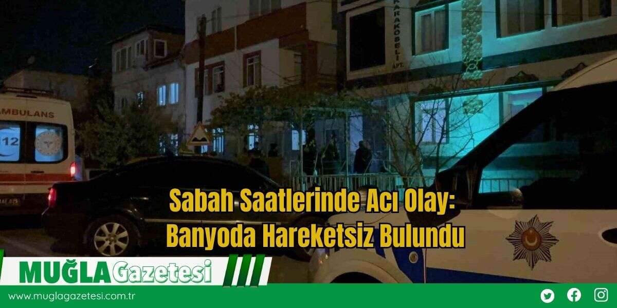 Sabah Saatlerinde Acı Olay: Banyoda Hareketsiz Bulundu