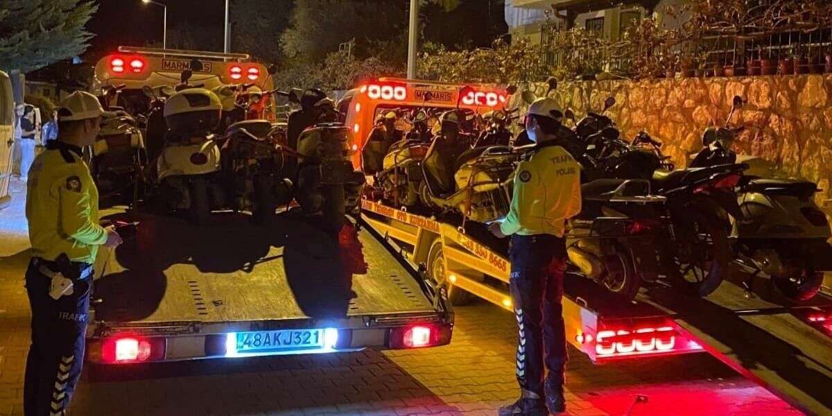 Datça’da Motosiklet Denetimi Gerçekleştirildi