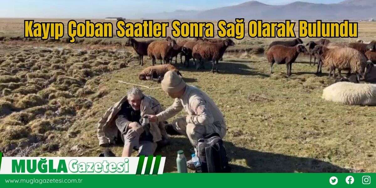 Kayıp Çoban Saatler Sonra Sağ Olarak Bulundu