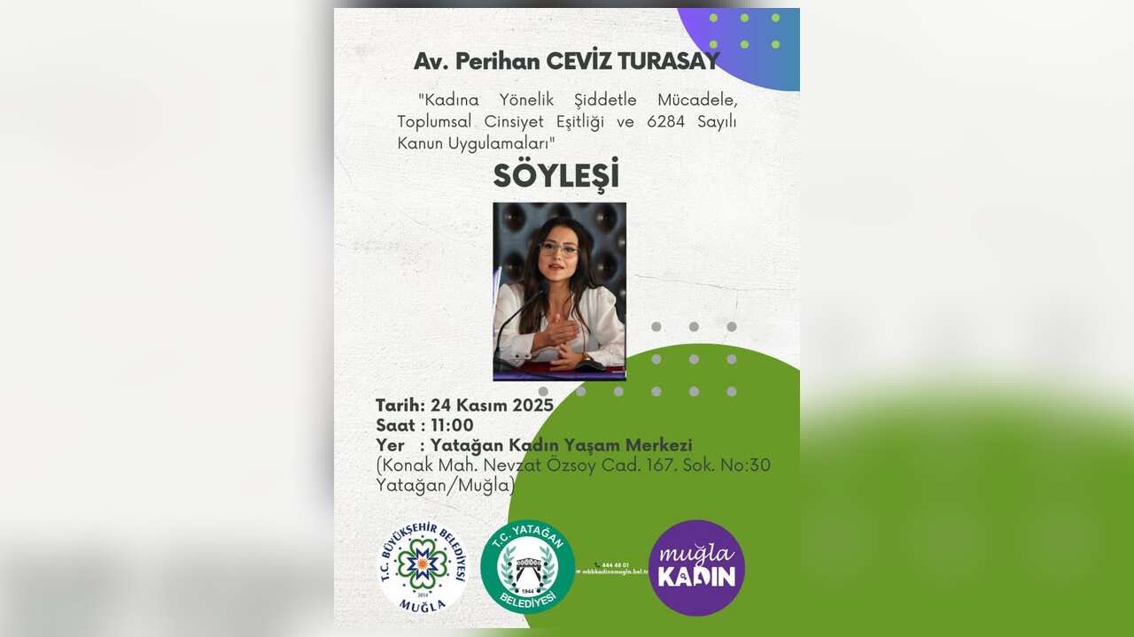 Yatağan Kadın Yaşam Merkezi’nde 24 Kasım’da Şiddetle Mücadele Söyleşisi