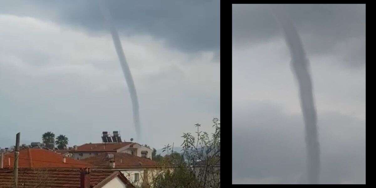 Marmaris’te Deniz Üzerinde Hortum! O Anlar Kamerada