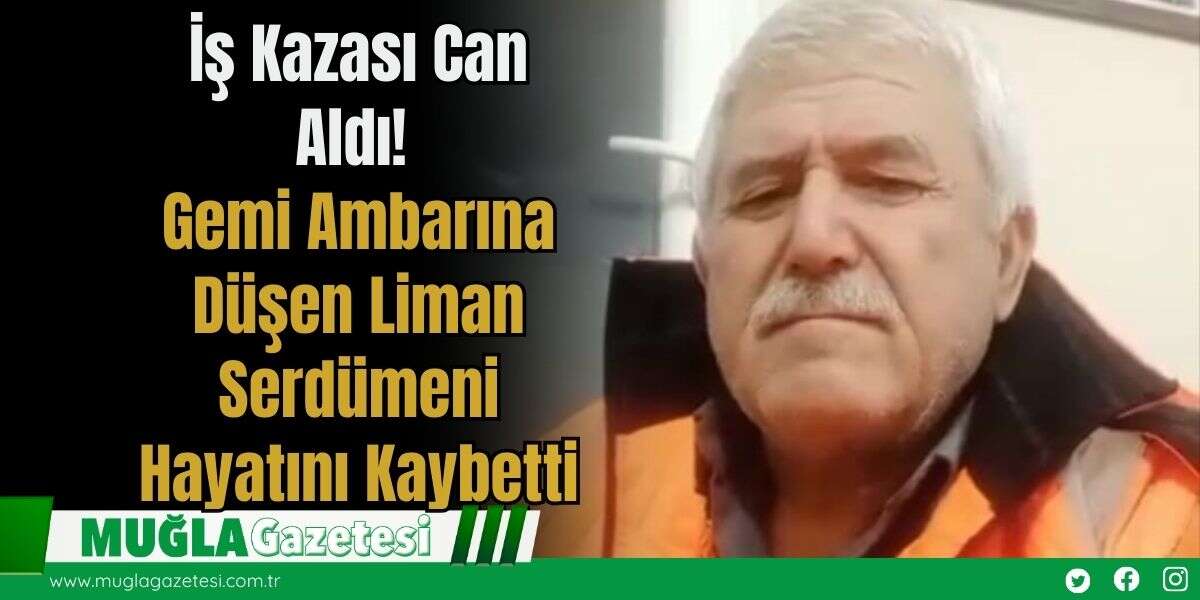 İş Kazası Can Aldı! Gemi Ambarına Düşen Liman Serdümeni Hayatını Kaybetti