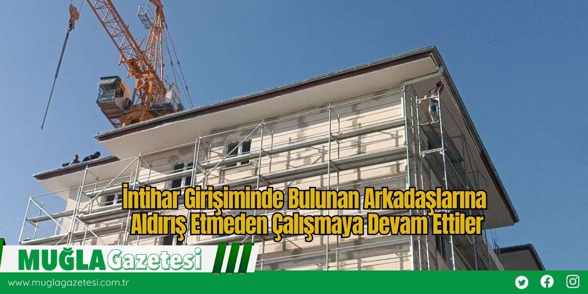 İntihar Girişiminde Bulunan Arkadaşlarına Aldırış Etmeden Çalışmaya Devam Ettiler